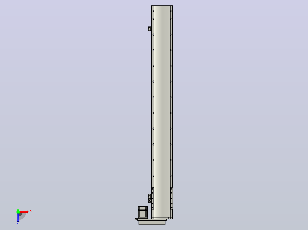 MT136BS半封闭丝杆滑台[MT136BS.L#.1100.BR.P40.C3]俯视图