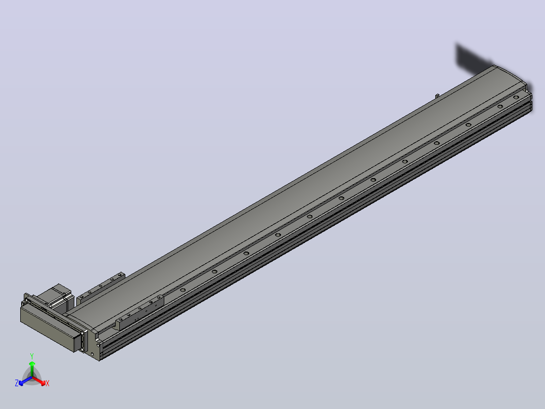 MT136BS半封闭丝杆滑台[MT136BS.L#.1100.BR.P40.C3]正等轴测图