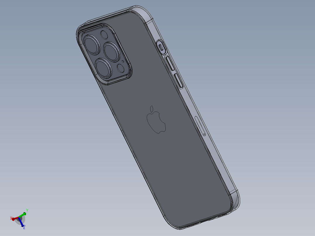 hone12promax及其外壳主视图