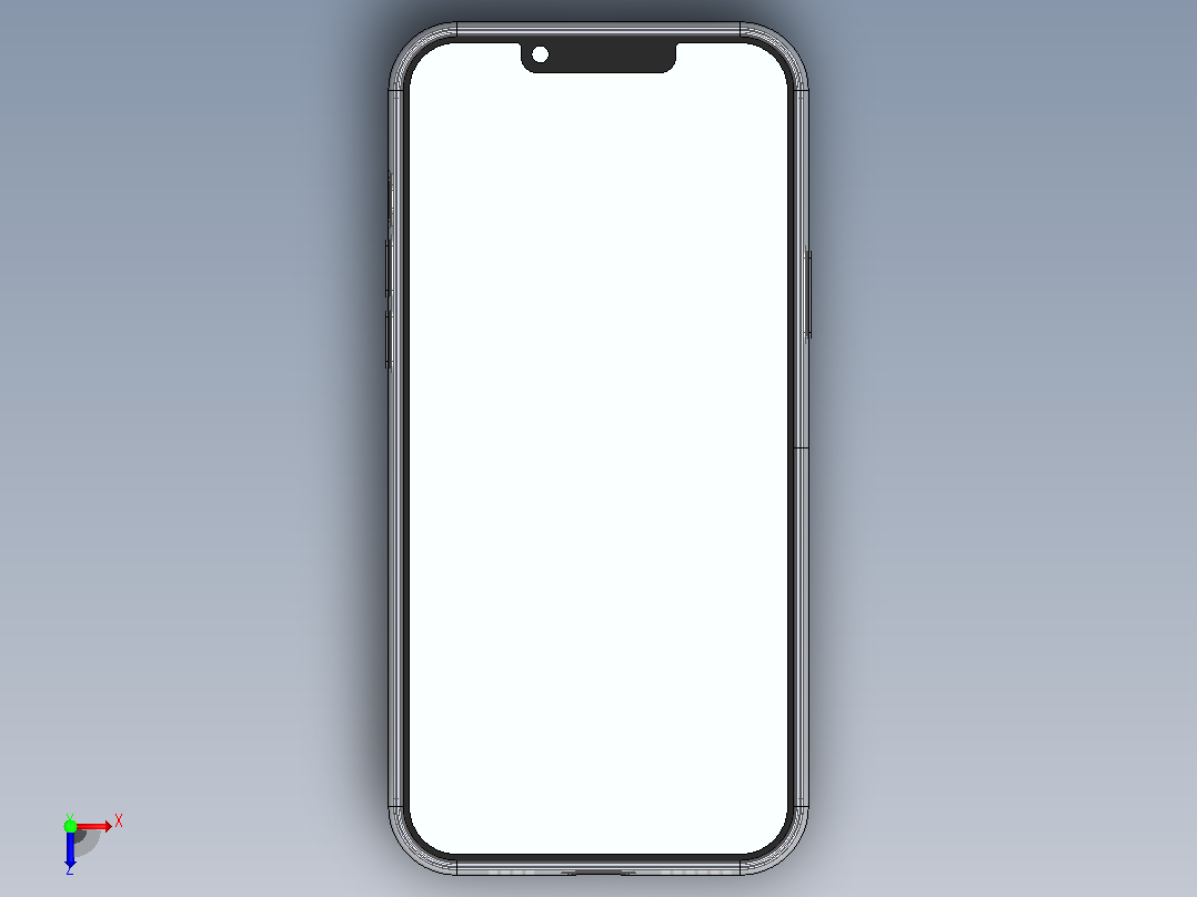 hone12promax及其外壳俯视图