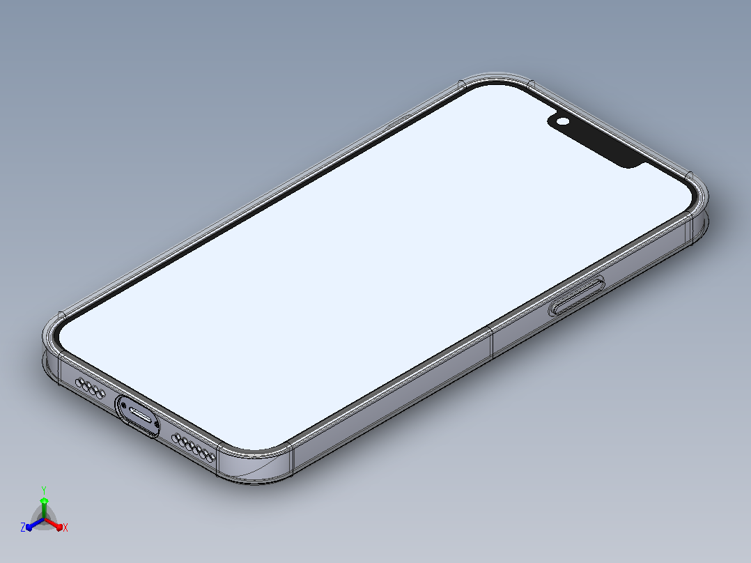 hone12promax及其外壳正等轴测图