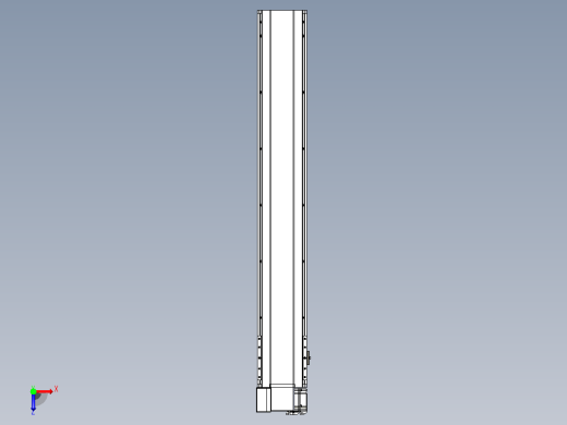 皮带直线轴半封闭可选导轨TPA-HNB-175D-140-L1050-LP-C-P75-N3俯视缩略图