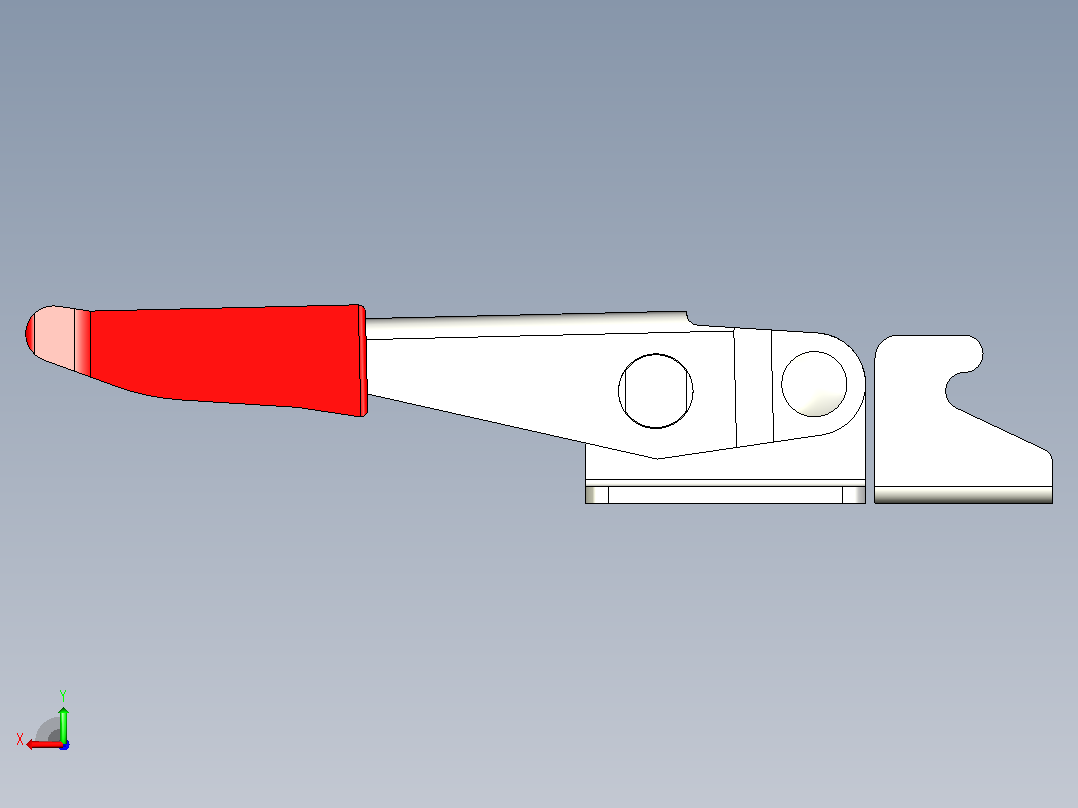 GN 851-700-GN851锁扣夹具肘夹气动夹夹具后视图