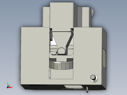 夹具机加工中心简易模型 step前视缩略图