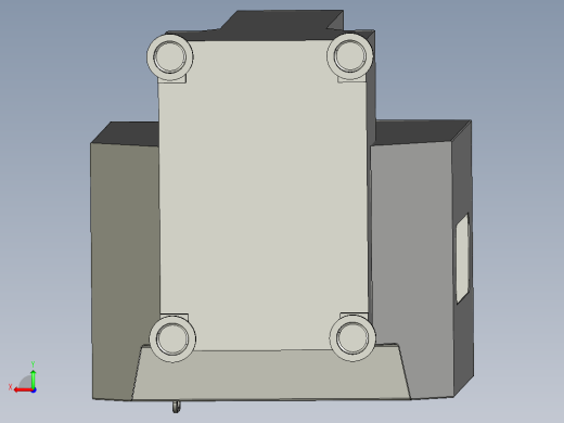 夹具机加工中心简易模型 step后视缩略图