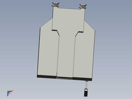 夹具机加工中心简易模型 step俯视缩略图
