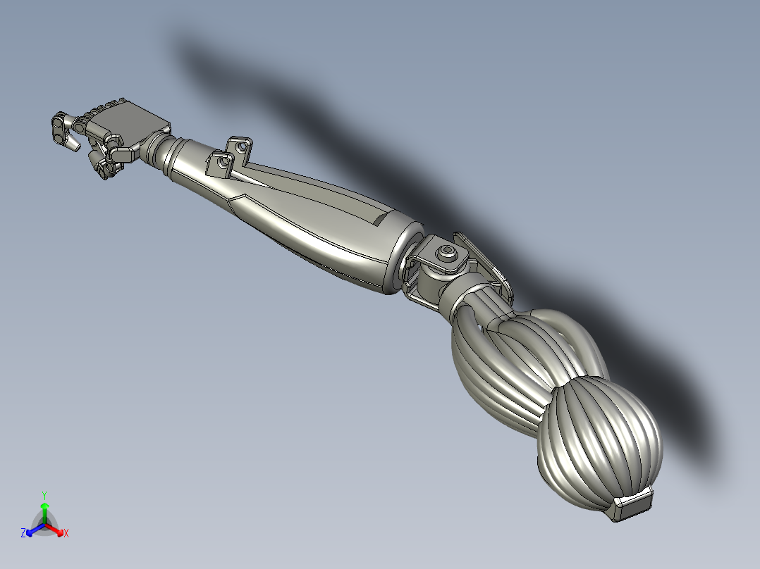 科幻机器人士兵假肢