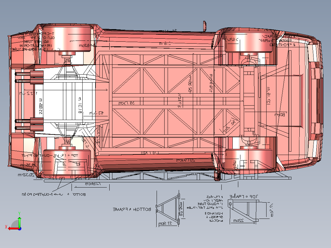 兰博基尼后视图