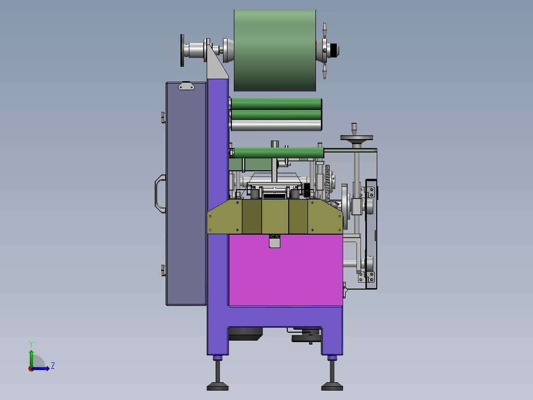 T813 小型枕式包装机左视图