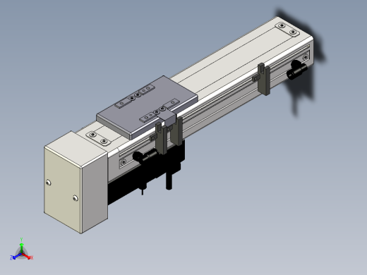 Toyo东佑达直线模组-ECH6-150-BM+煞車-M5正等轴测缩略图