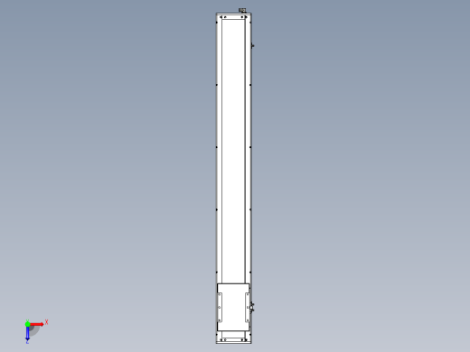 Toyo东佑达直线模组-ECH17-1250-BM-400W俯视缩略图