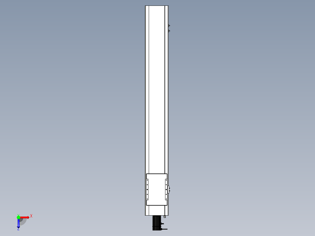 Toyo东佑达直线模组-ECH22-L25-1550-BC-M75-C4俯视图