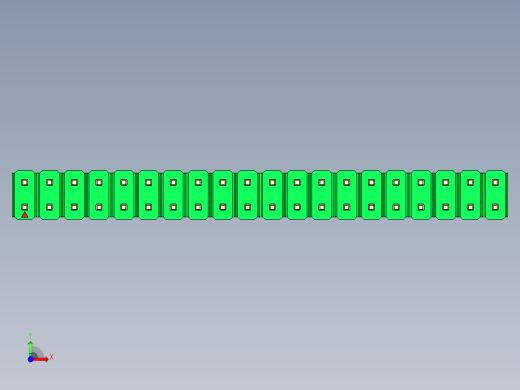 彩色公头100mil（2.54mm）系列-DS1021_green_2x20p_100mil_Type1_rev1.0前视缩略图