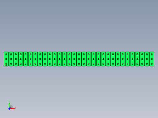 彩色公头100mil（2.54mm）系列-DS1021_green_3x31p_100mil_Type19_rev1.0前视缩略图