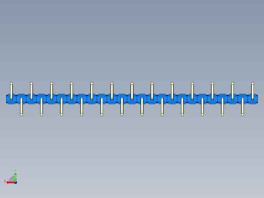 彩色公排针 100mil 2.54mm 系列-DS1022_blue_25p_100mil_Type_SMT_R1_rev1.0后视缩略图
