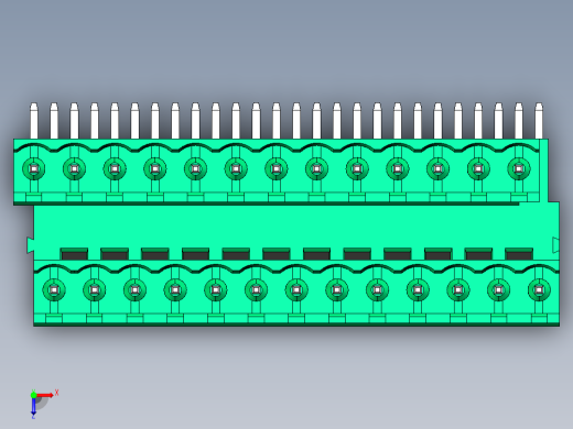 DEGSON 2EDG 系列 5.0mm 可插拔接线端子组-2EDGRT-5.0-26P-14-00AH俯视缩略图