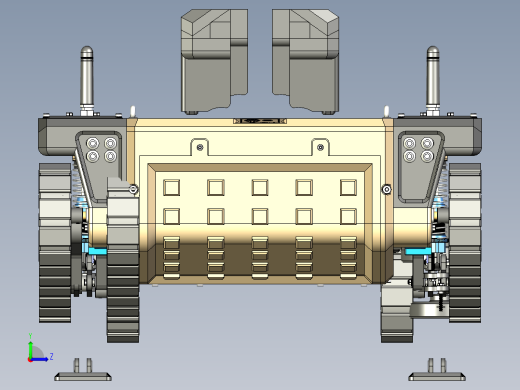 履带车结构左视缩略图