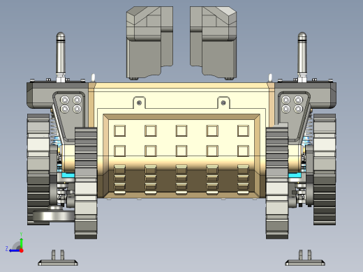 履带车结构右视缩略图