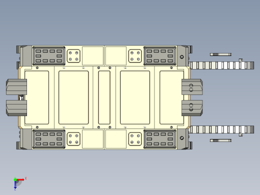 履带车结构俯视缩略图