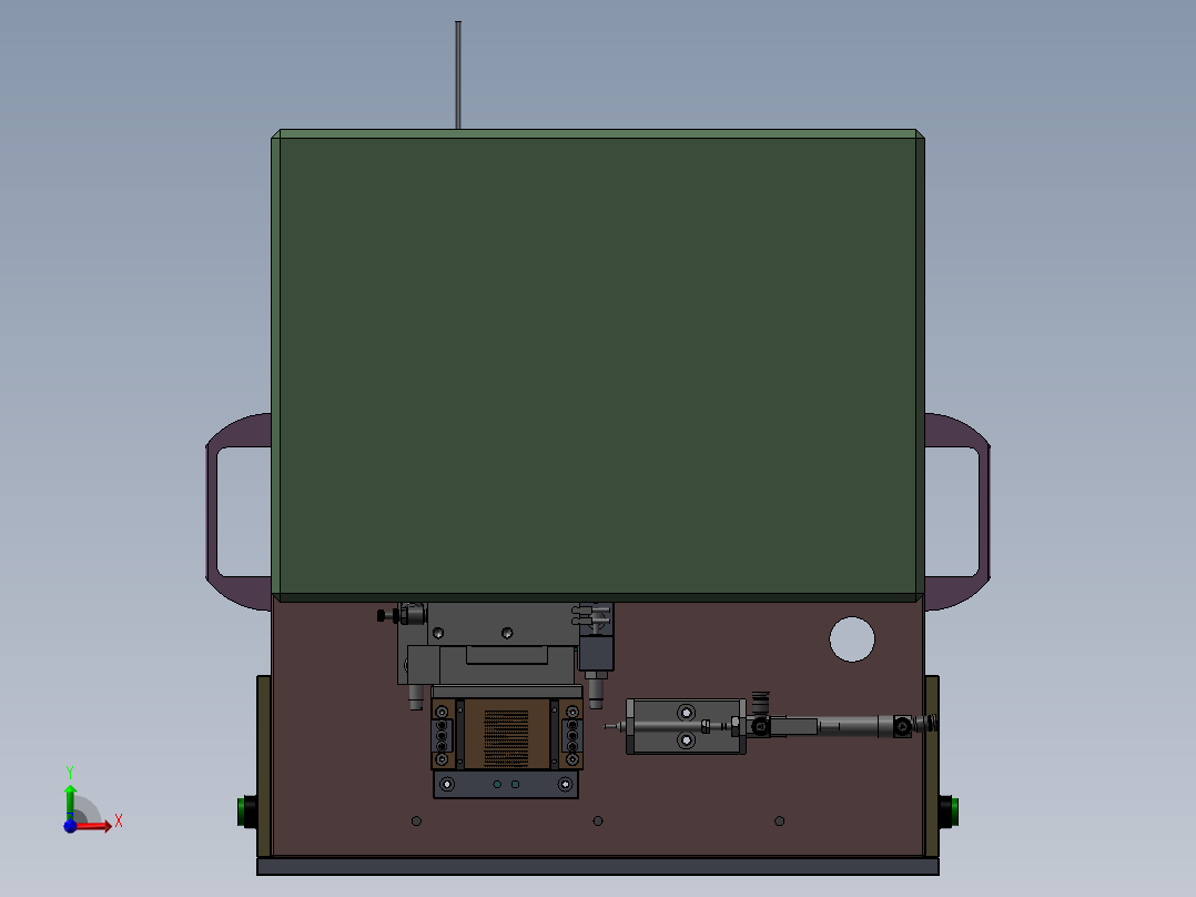 连接器导通测试机3D模型前视图