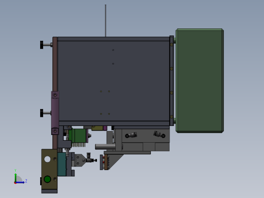 连接器导通测试机3D模型左视缩略图
