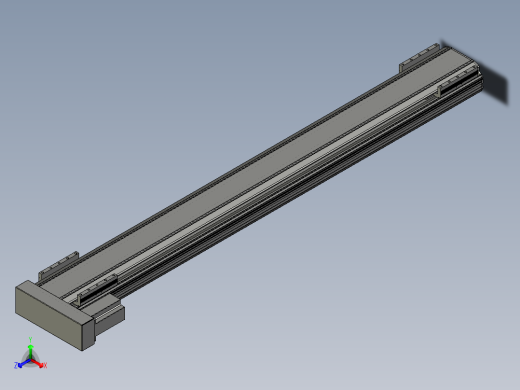 直线模组LHA170-S1450-L设计图纸