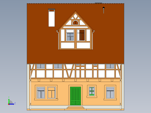 房子左视缩略图