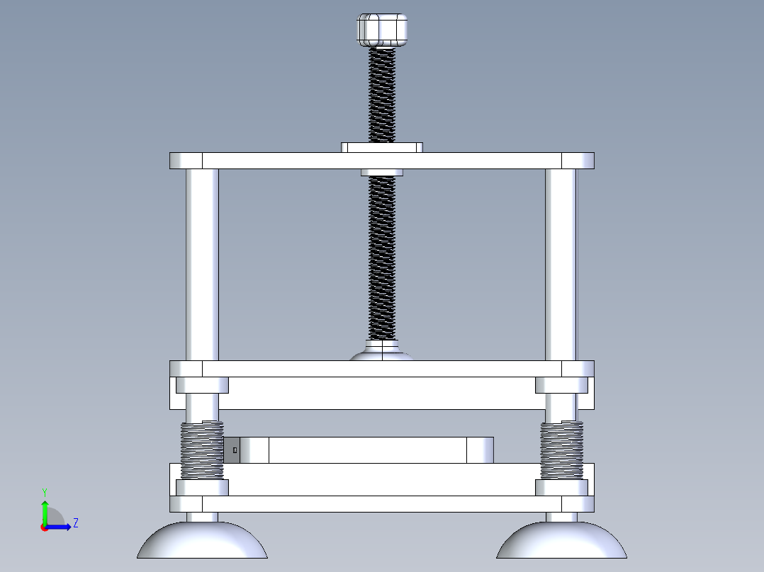 手机屏幕固定支架左视图