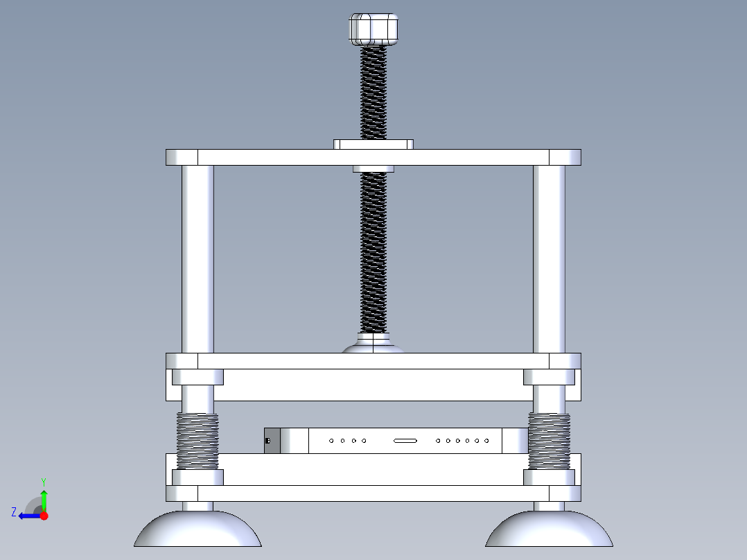 手机屏幕固定支架右视图