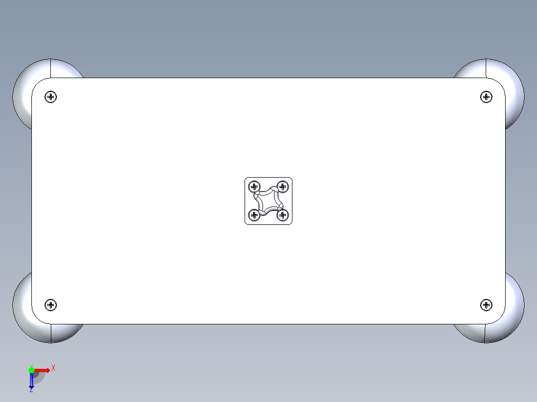 手机屏幕固定支架俯视图