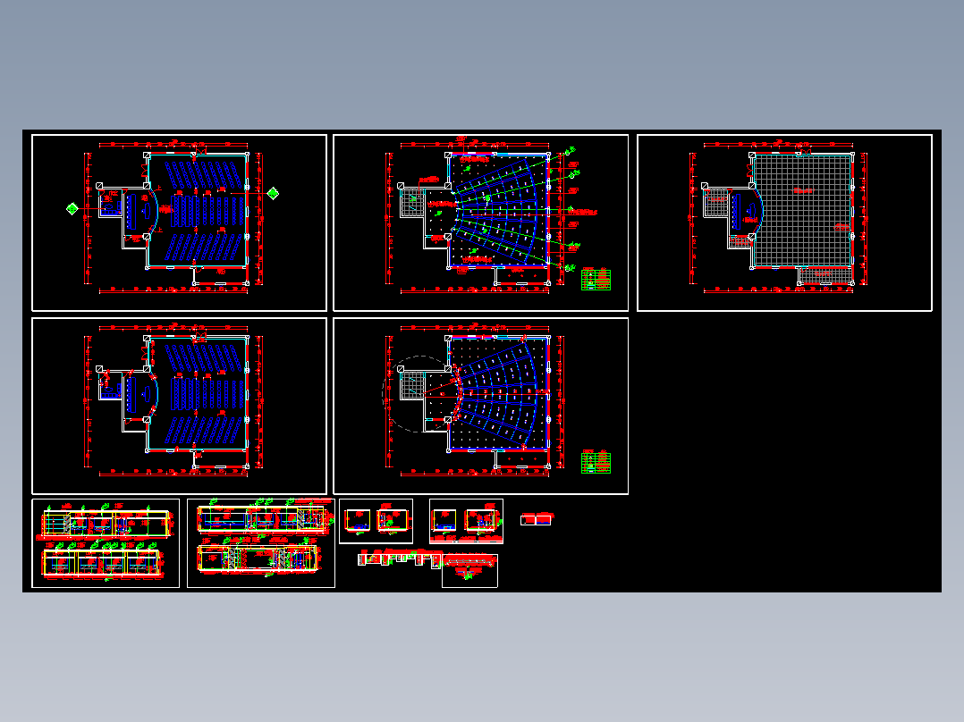某地会议室装饰施工图CAD图纸