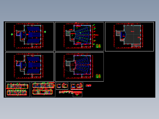 某地会议室装饰施工图CAD图纸