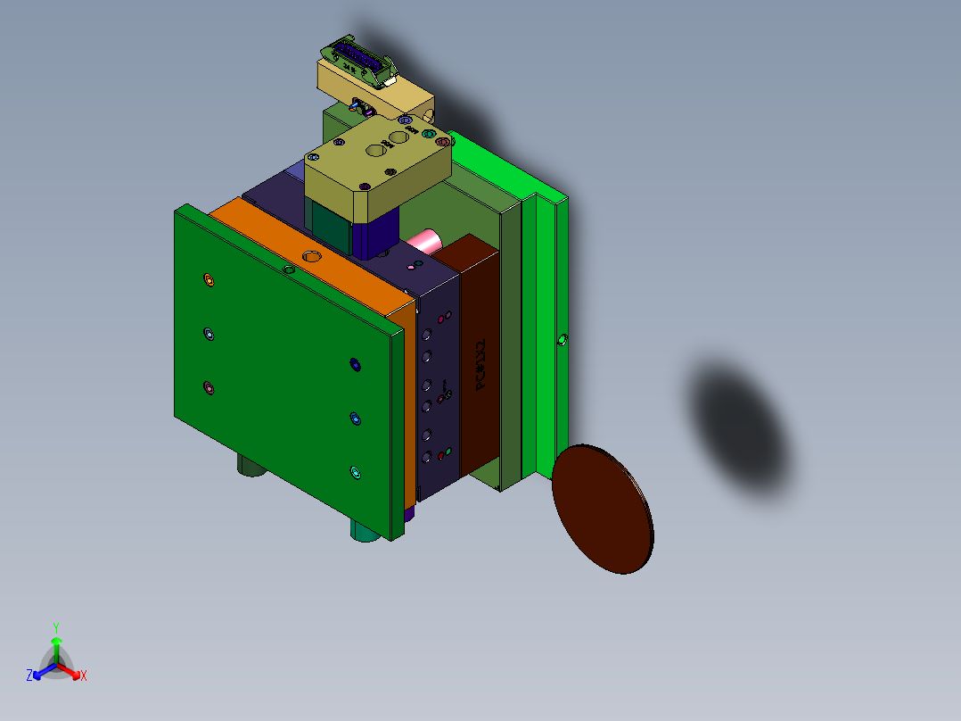 圆形盒盖的注塑模具