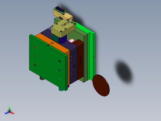 圆形盒盖的注塑模具