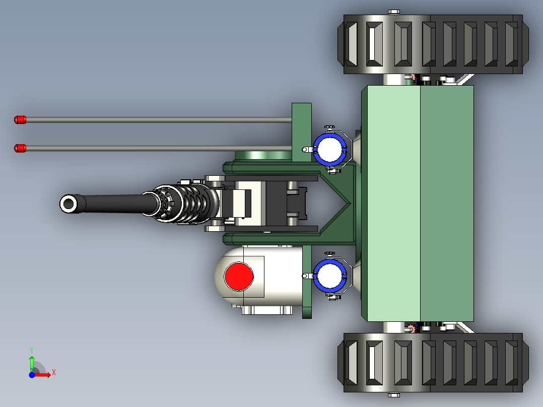 UGV-无人地面车辆--STP前视图