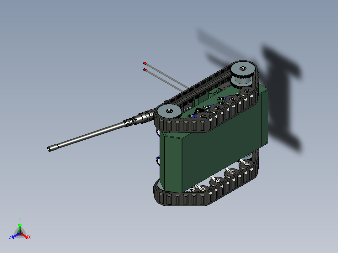 UGV-无人地面车辆--STP正等轴测图