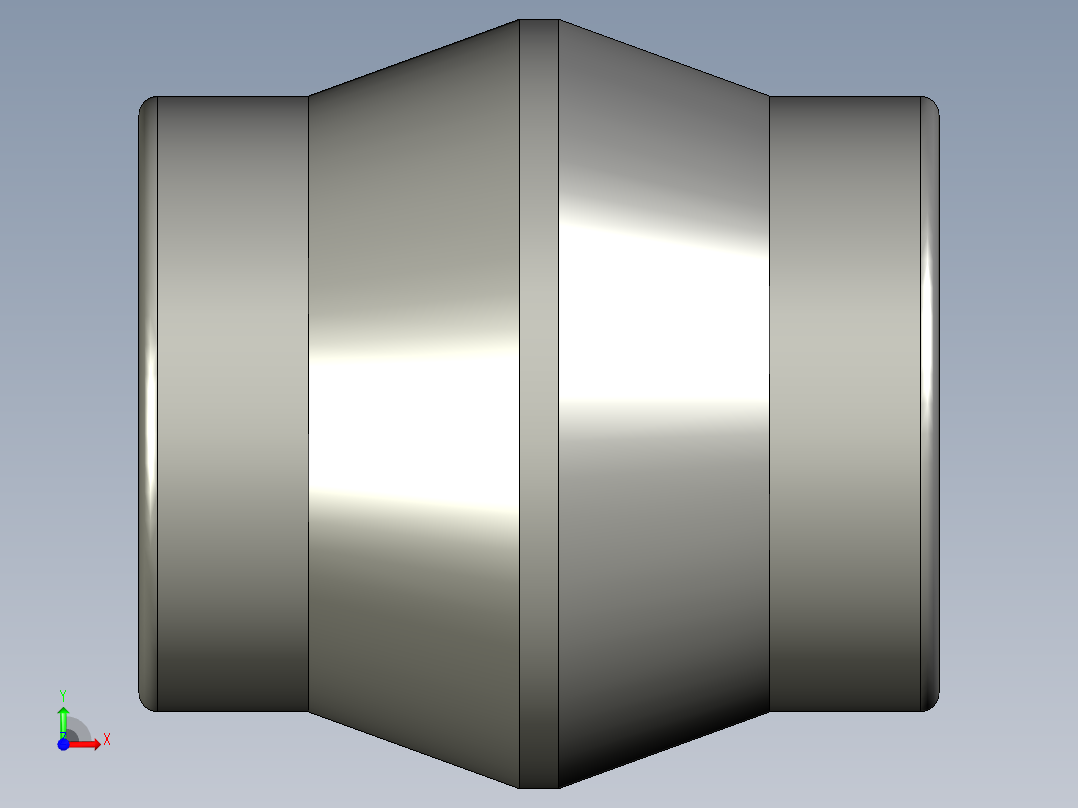 软管与硬管连接用工业通用接头0126_10_00前视图