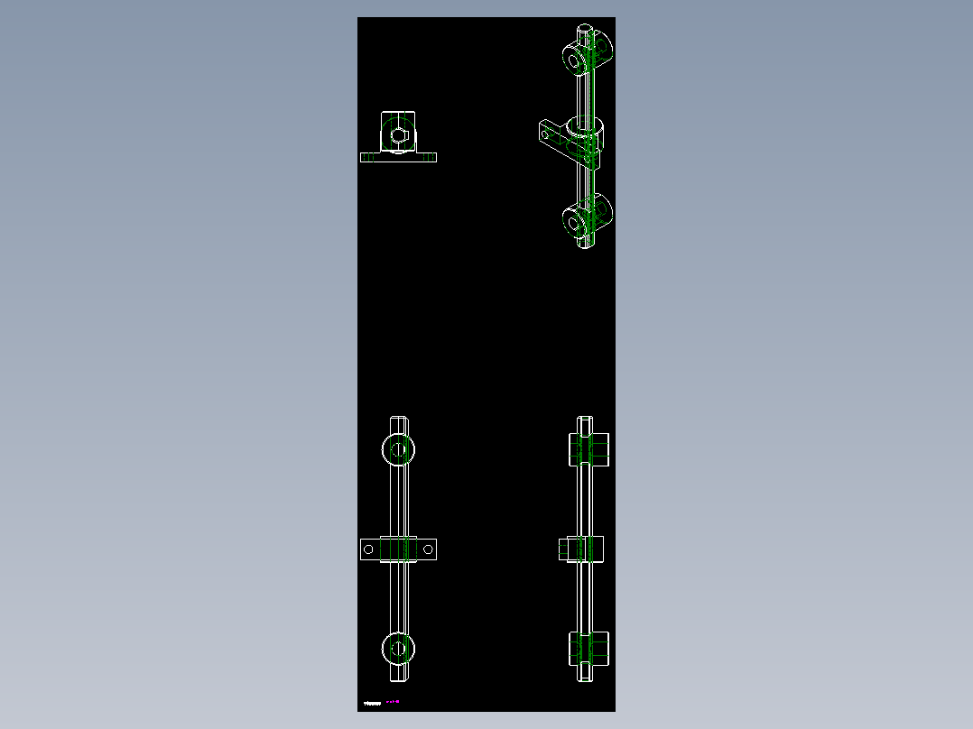 可動式張力器MOT-40-2D多系列多零件图纸模型