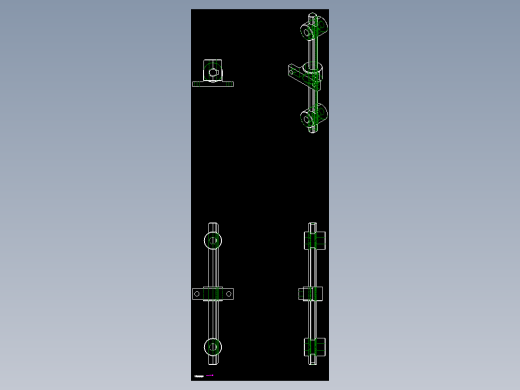 可動式張力器MOT-40-2D多系列多零件图纸模型