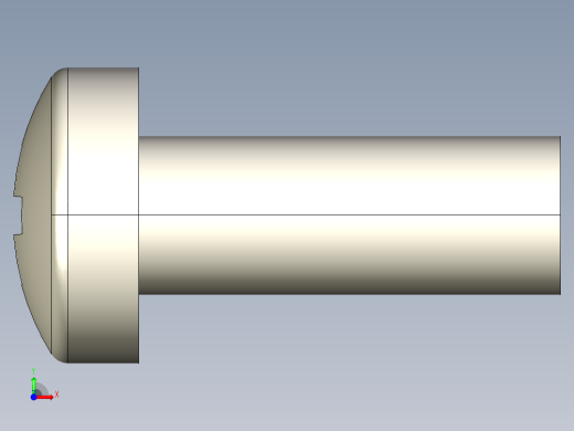 螺丝 M3 十字盘头-M3 x 8 Screw head.STEP前视缩略图