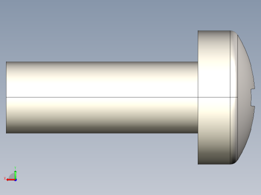 螺丝 M3 十字盘头-M3 x 8 Screw head.STEP后视缩略图