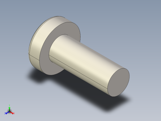 螺丝 M3 十字盘头-M3 x 8 Screw head.STEP正等轴测缩略图