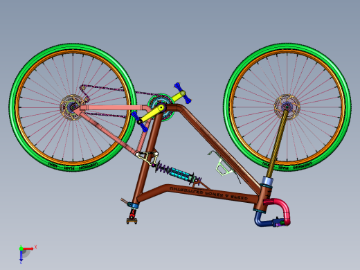 公路竞速欧米茄弯把比赛自行车俯视缩略图
