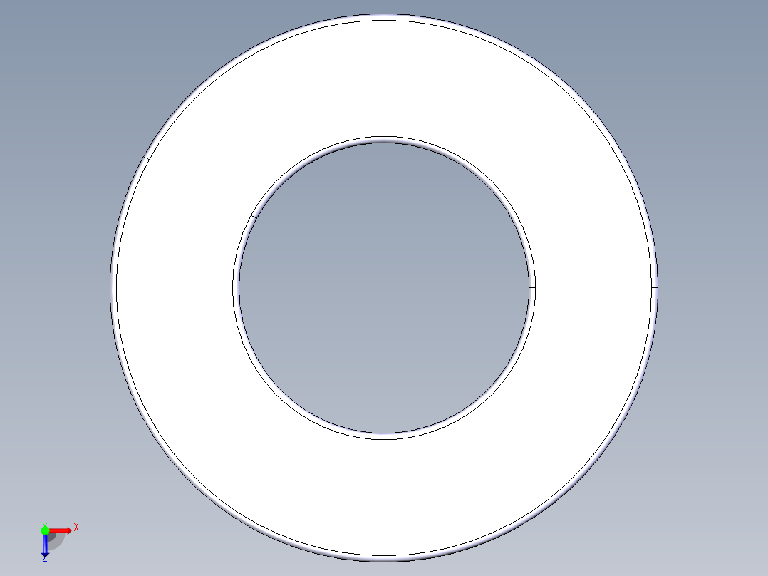 平面推力球轴承51309俯视图