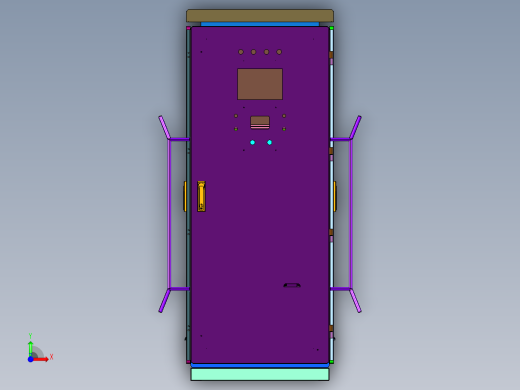 电动汽车户外直流柜式前视缩略图
