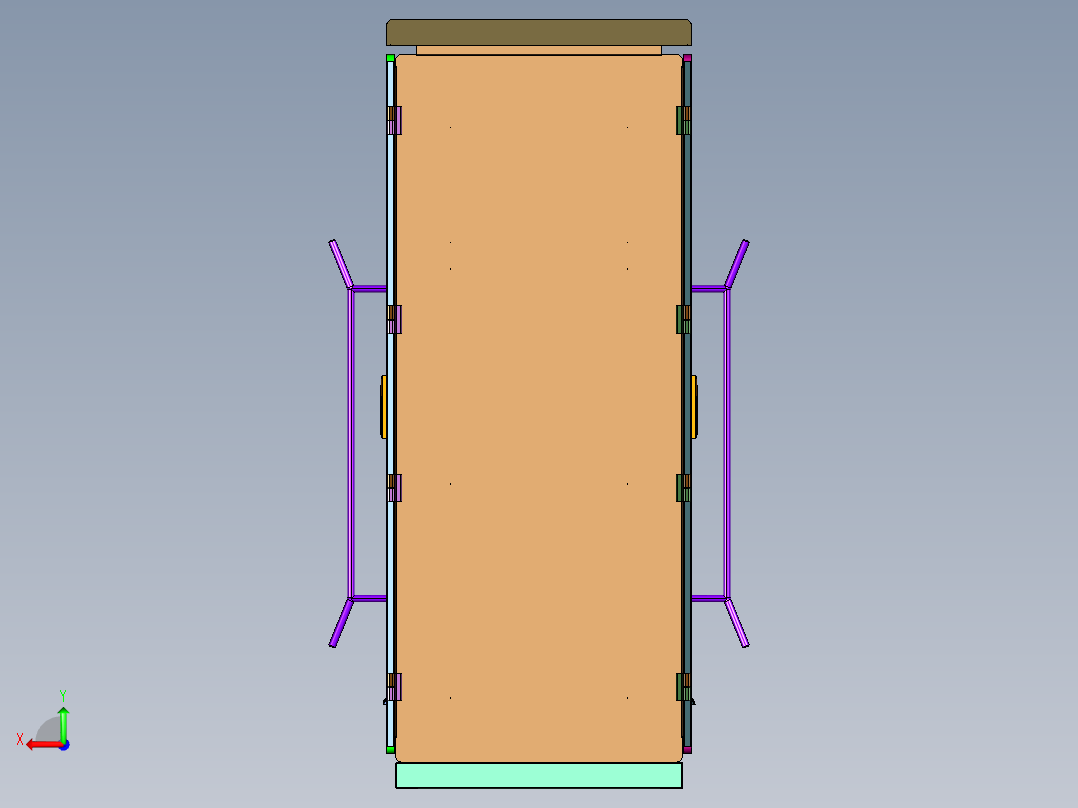 电动汽车户外直流柜式后视图