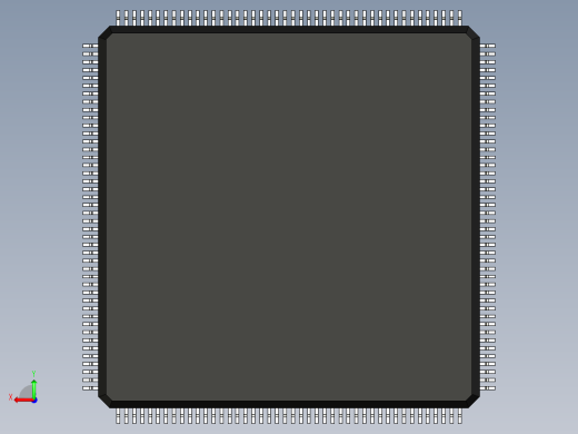 元器件3D封装QFP176_FPT-176P-M01170后视缩略图