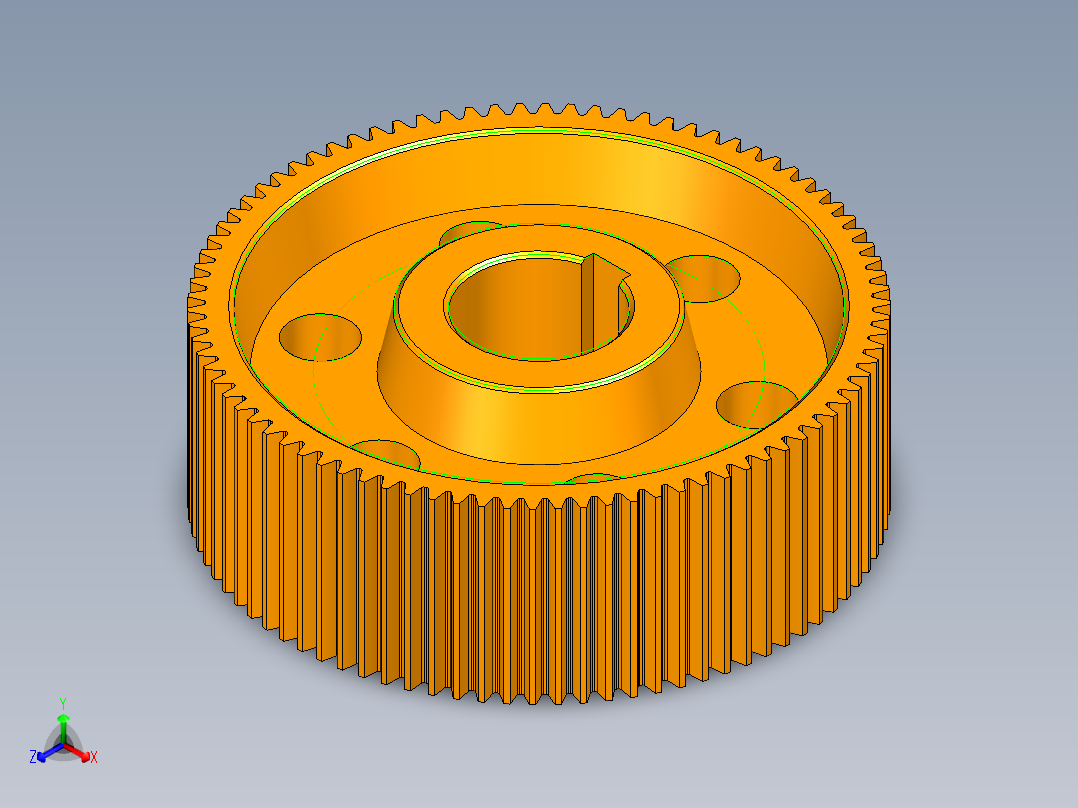 一级齿轮减速器 带二维CAD 带说明书20正等轴测图