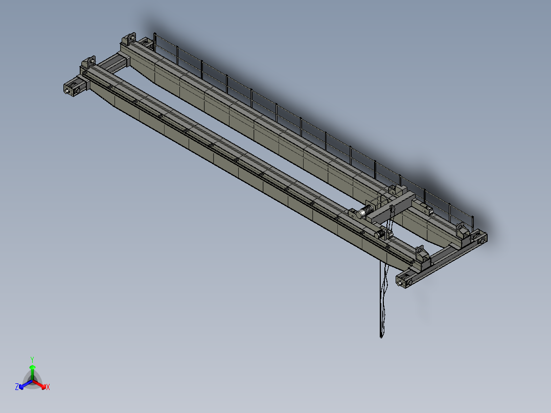 10t起重机前视图