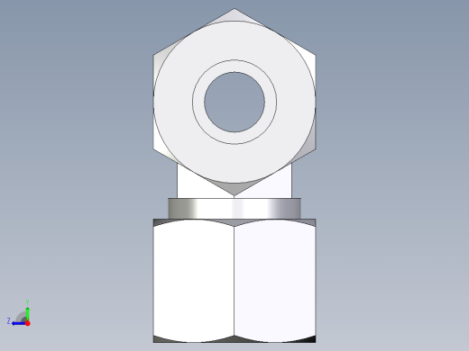 卡套式工业通用硬管接头EO_Union_tee_T14ZSCF右视缩略图